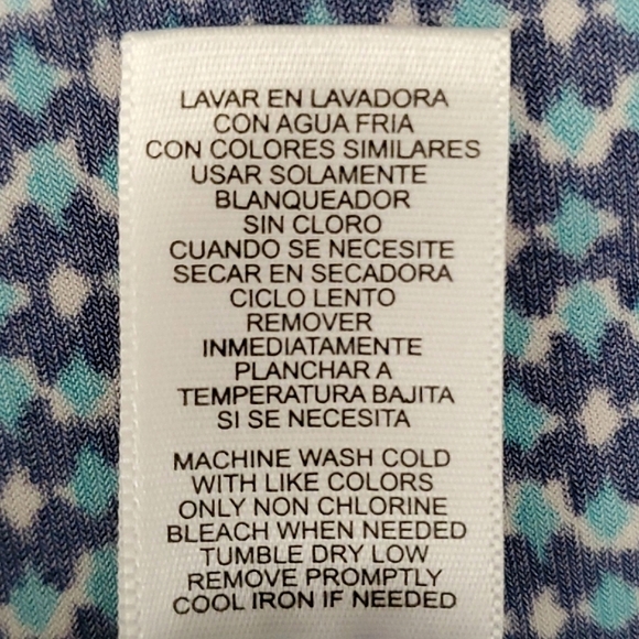 Daisy Fuentes Blue Floral Sleeveless Maxi Dress SIZE: 1X - Picture 10 of 11